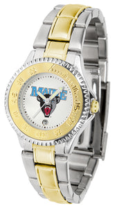Maine Black Bears Competitor Two-Tone Ladies Watch