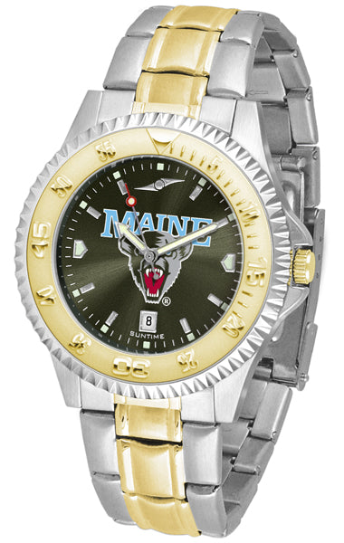 Maine Black Bears Competitor Two-Tone Men’s Watch - AnoChrome