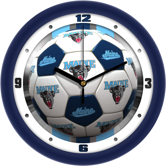 Maine Black Bears Wall Clock - Soccer