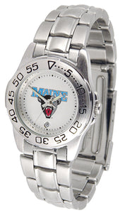 Maine Black Bears Sport Steel Ladies Watch