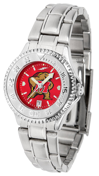 Maryland Terrapins Competitor Steel Ladies Watch - AnoChrome