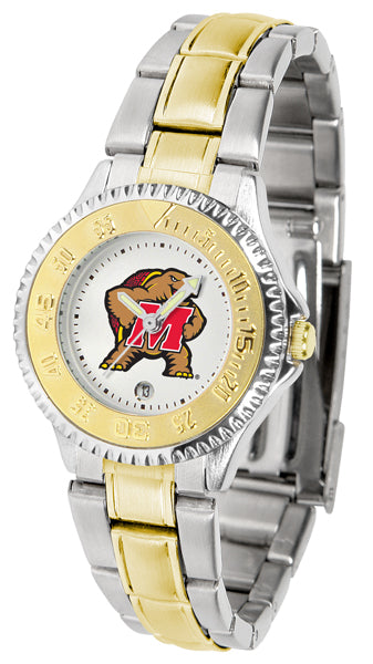 Maryland Terrapins Competitor Two-Tone Ladies Watch