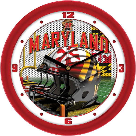 Maryland Terrapins Wall Clock - Football Helmet