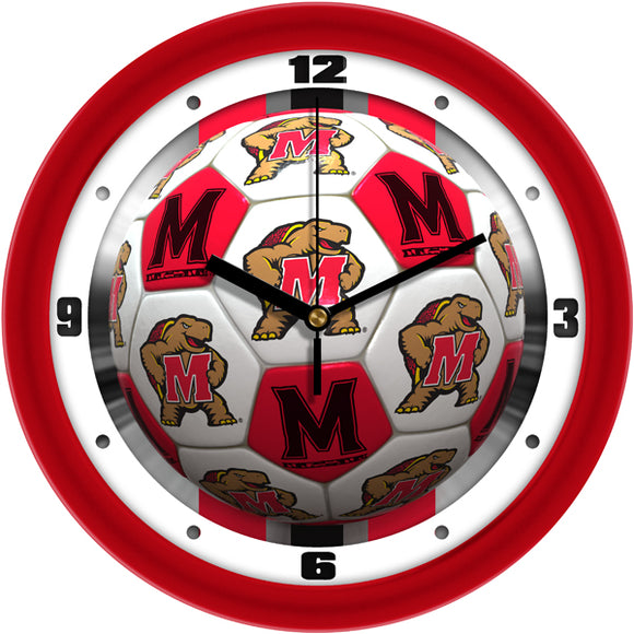 Maryland Terrapins Wall Clock - Soccer