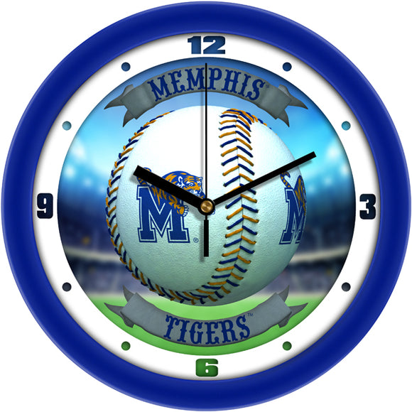 Memphis Tigers Wall Clock - Baseball Home Run