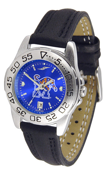 Memphis Tigers Sport Leather Ladies Watch - AnoChrome