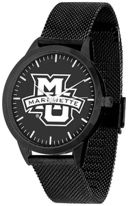 Marquette Statement Mesh Band Unisex Watch - Black - Black Dial