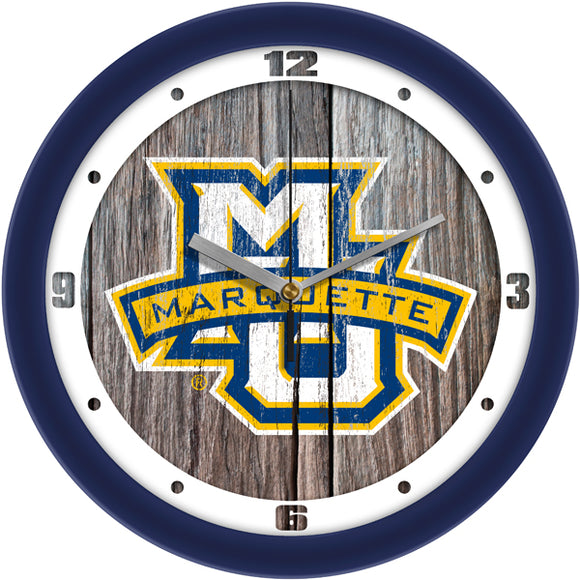 Marquette Wall Clock - Weathered Wood