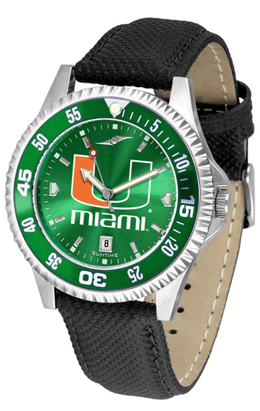 Miami Hurricanes Competitor Men’s Watch - AnoChrome - Color Bezel