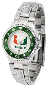 Miami Hurricanes Competitor Steel Ladies Watch