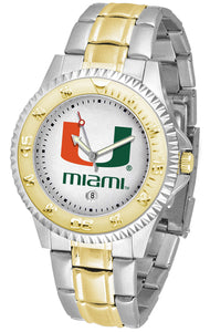 Miami Hurricanes Competitor Two-Tone Men’s Watch