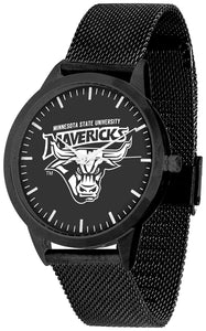 Minnesota State Statement Mesh Band Unisex Watch - Black - Black Dial