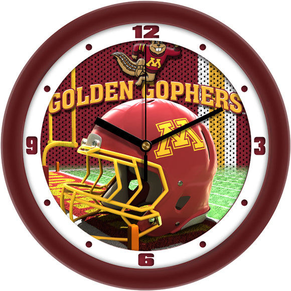 Minnesota Gophers Wall Clock - Football Helmet
