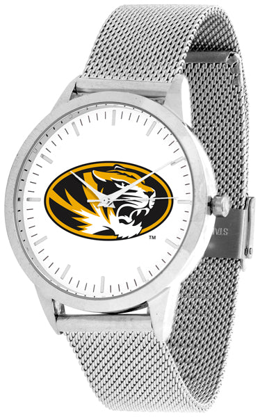 Missouri Tigers Statement Mesh Band Unisex Watch - Silver