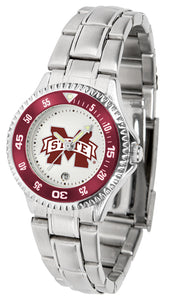 Mississippi State Competitor Steel Ladies Watch