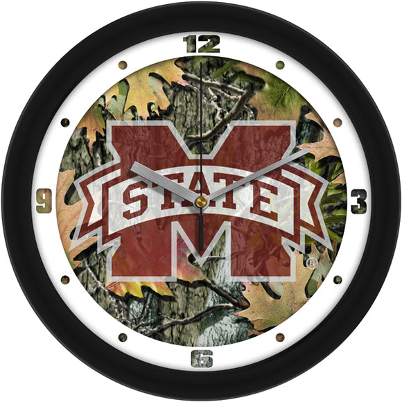 Mississippi State Wall Clock - Camo