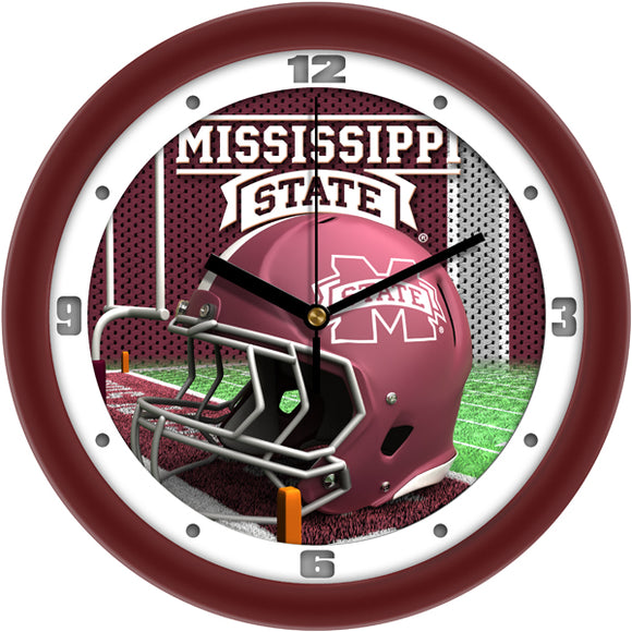 Mississippi State Wall Clock - Football Helmet