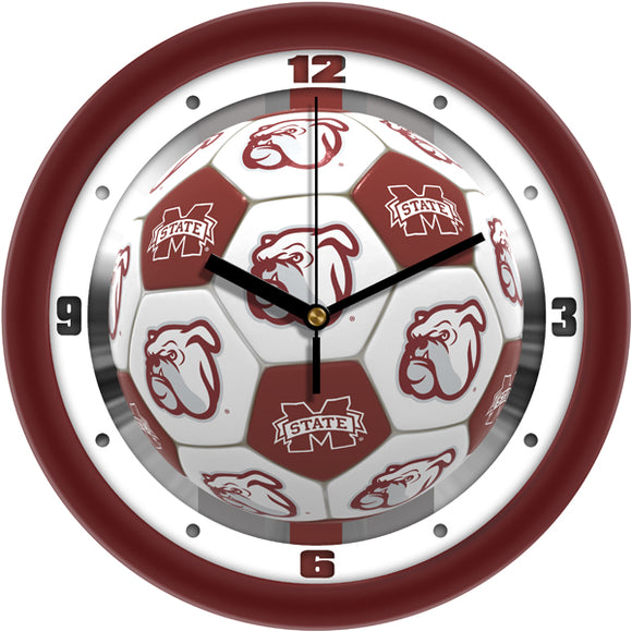 Mississippi State Wall Clock - Soccer