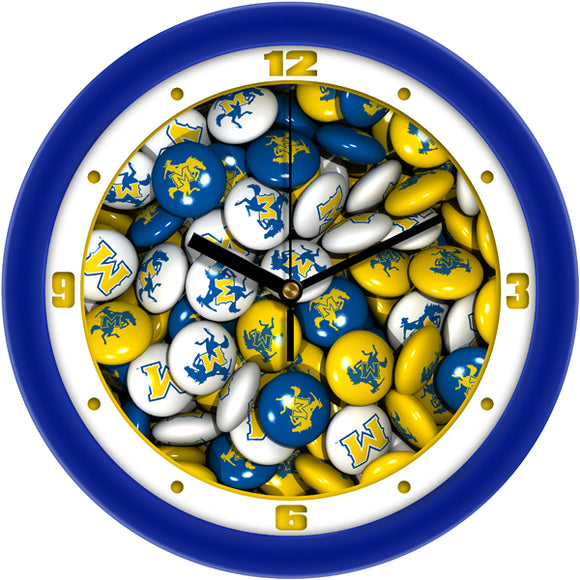 McNeese State Wall Clock - Candy