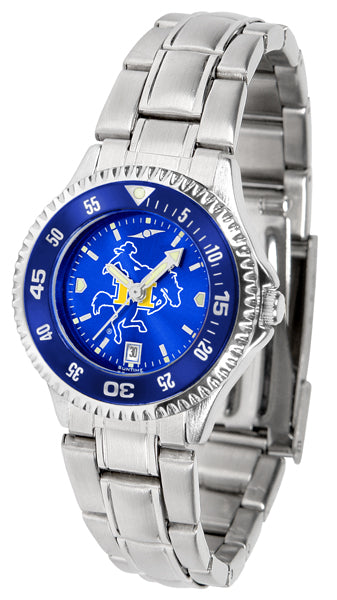 McNeese State Competitor Steel Ladies Watch - AnoChrome - Color Bezel