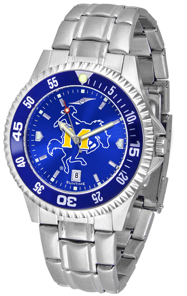 McNeese State Competitor Steel Men’s Watch - AnoChrome- Color Bezel