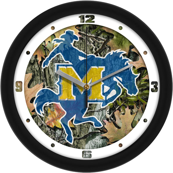 McNeese State Wall Clock - Camo