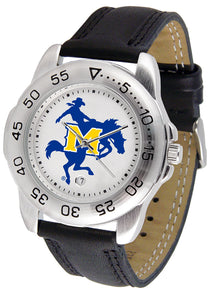McNeese State Sport Leather Men’s Watch
