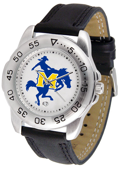 McNeese State Sport Leather Men’s Watch