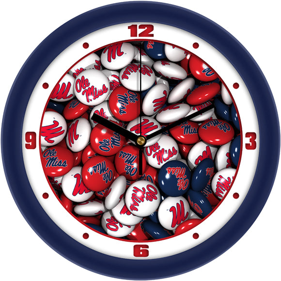 Mississippi Rebels Wall Clock - Candy