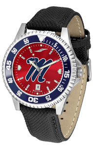 Mississippi Rebels Competitor Men’s Watch - AnoChrome - Color Bezel