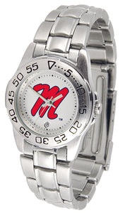 Mississippi Rebels Sport Steel Ladies Watch