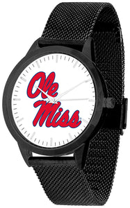 Mississippi Rebels Statement Mesh Band Unisex Watch - Black