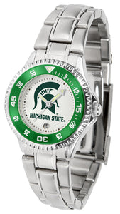 Michigan State Competitor Steel Ladies Watch