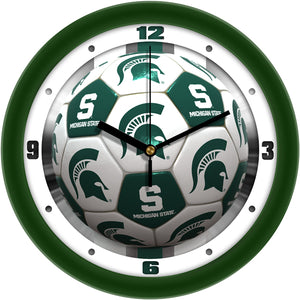 Michigan State Wall Clock - Soccer