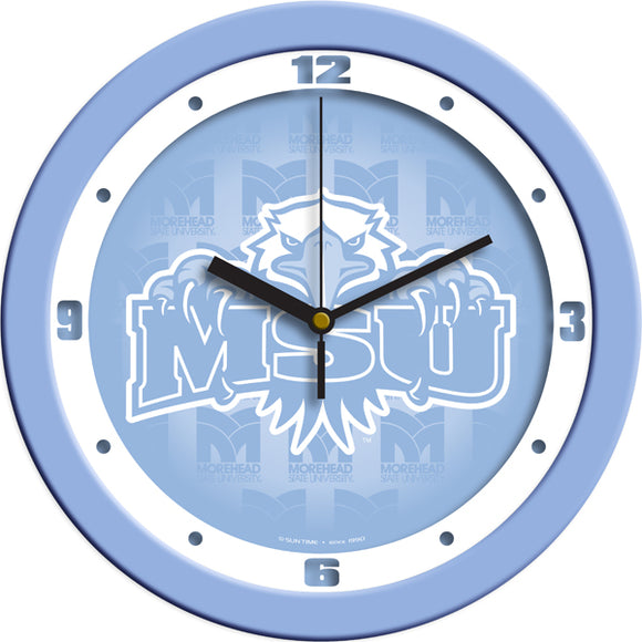 Morehead State Wall Clock - Baby Blue