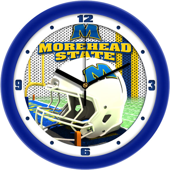 Morehead State Wall Clock - Football Helmet