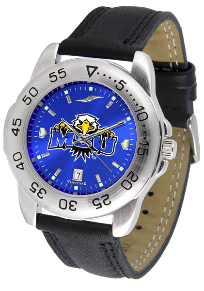 Morehead State Sport Leather Men’s Watch - AnoChrome