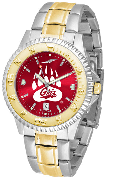 Montana Grizzlies Competitor Two-Tone Men’s Watch - AnoChrome