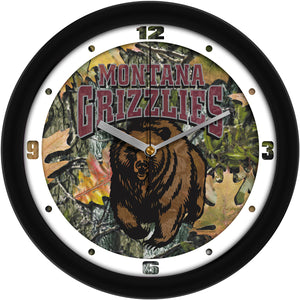 Montana Grizzlies Wall Clock - Camo