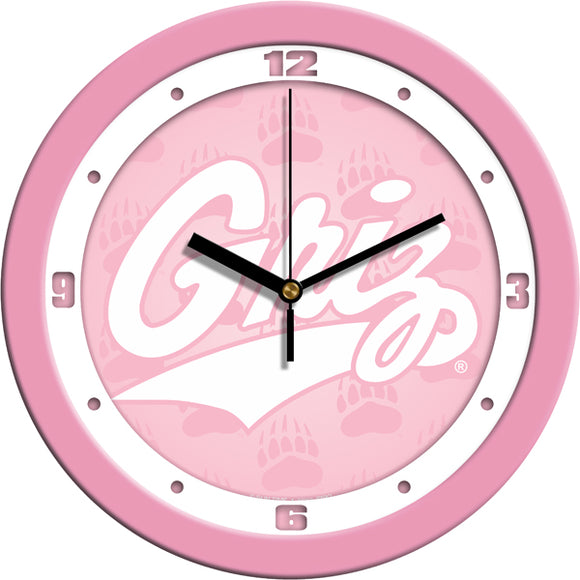 Montana Grizzlies Wall Clock - Pink