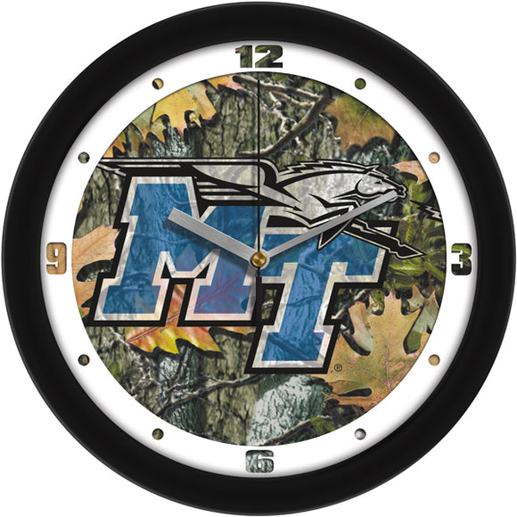 Middle Tennessee Wall Clock - Camo