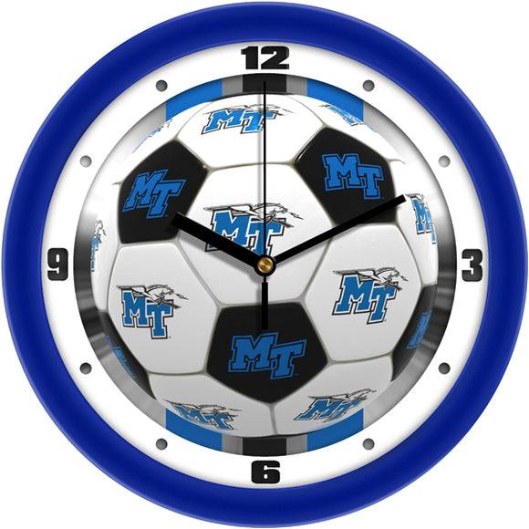 Middle Tennessee Wall Clock - Soccer