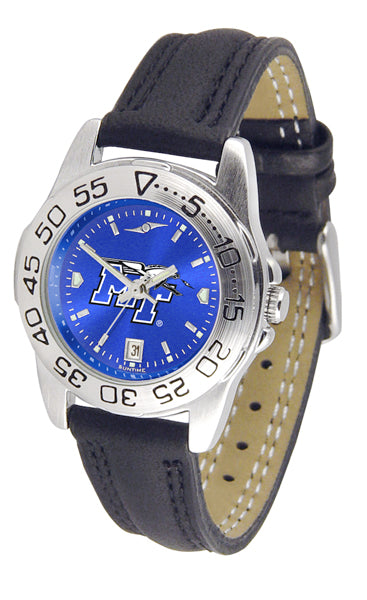 Middle Tennessee Sport Leather Ladies Watch - AnoChrome