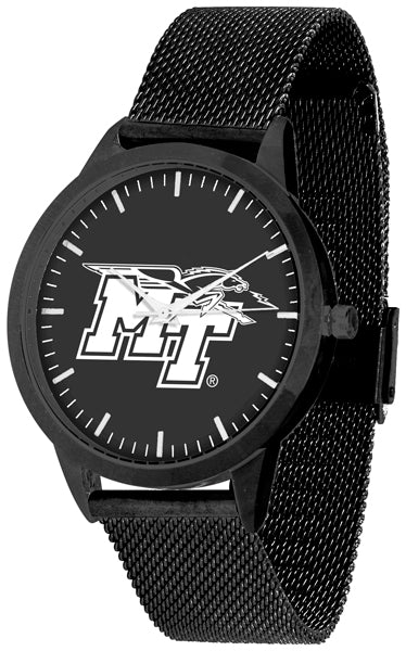 Middle Tennessee Statement Mesh Band Unisex Watch - Black - Black Dial