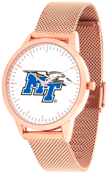 Middle Tennessee Statement Mesh Band Unisex Watch - Rose