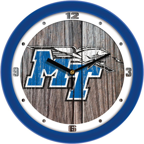 Middle Tennessee Wall Clock - Weathered Wood