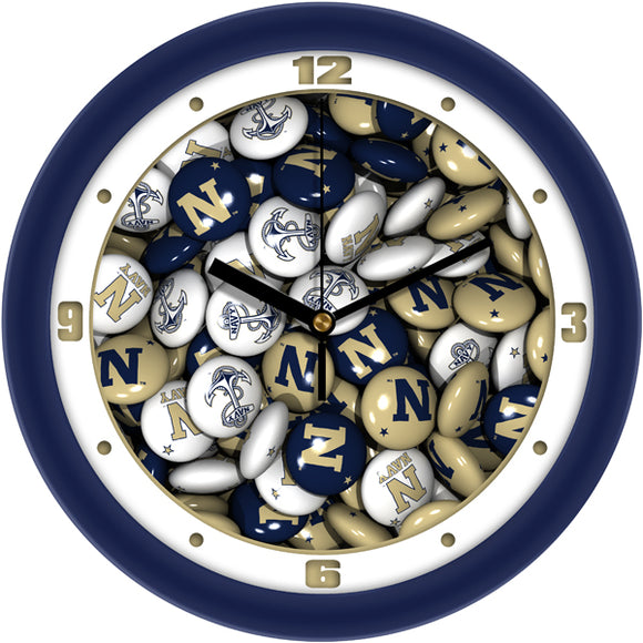 Navy Midshipmen Wall Clock - Candy