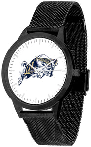 Navy Midshipmen Statement Mesh Band Unisex Watch - Black