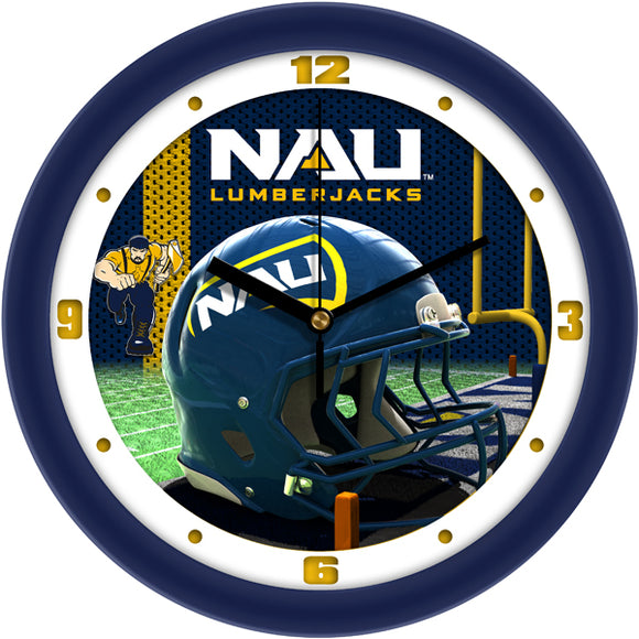 Northern Arizona Wall Clock - Football Helmet