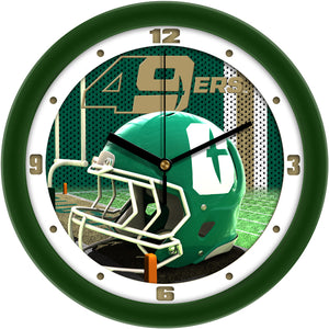 Charlotte 49ers Wall Clock - Football Helmet